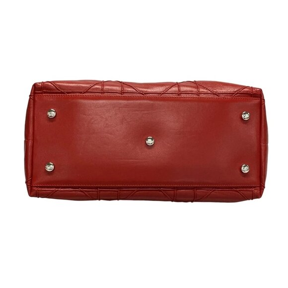 DIOR/ChristianDior Granville - Bordeaux Leather Handbag 938-072525 - Picture 5 of 14